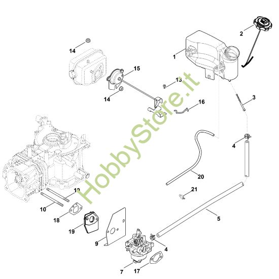 Picture of G - Carburatore, condotto carburante XT-675 (XT675-3069)